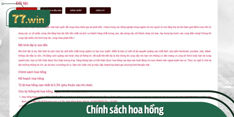 Chính sách hoa hồng hấp dẫn nhất thị trường dành cho đại lý 