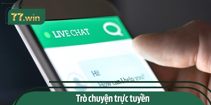 Hiện nay, người chơi có thể liên hệ 77Win qua tính năng chat trực tuyến